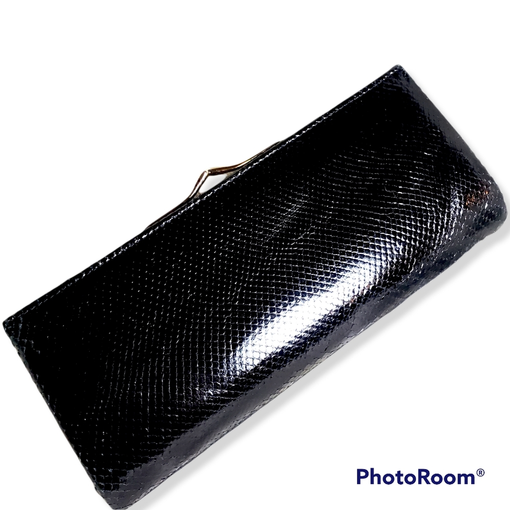 Corbeau Curio Vintage Snakeskin clutch purse